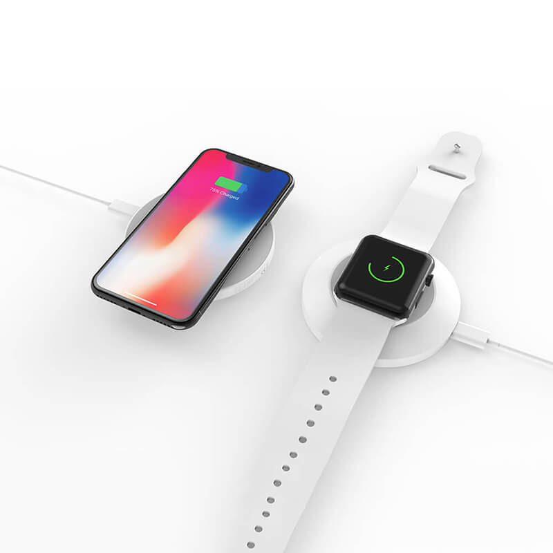 И двете страни Безжично зареждане за iPhone и iWatch